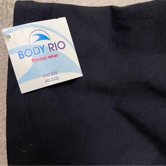 Body Rio black and purple Activewear tank top one size (fits 2-12) - Picture 10 of 10